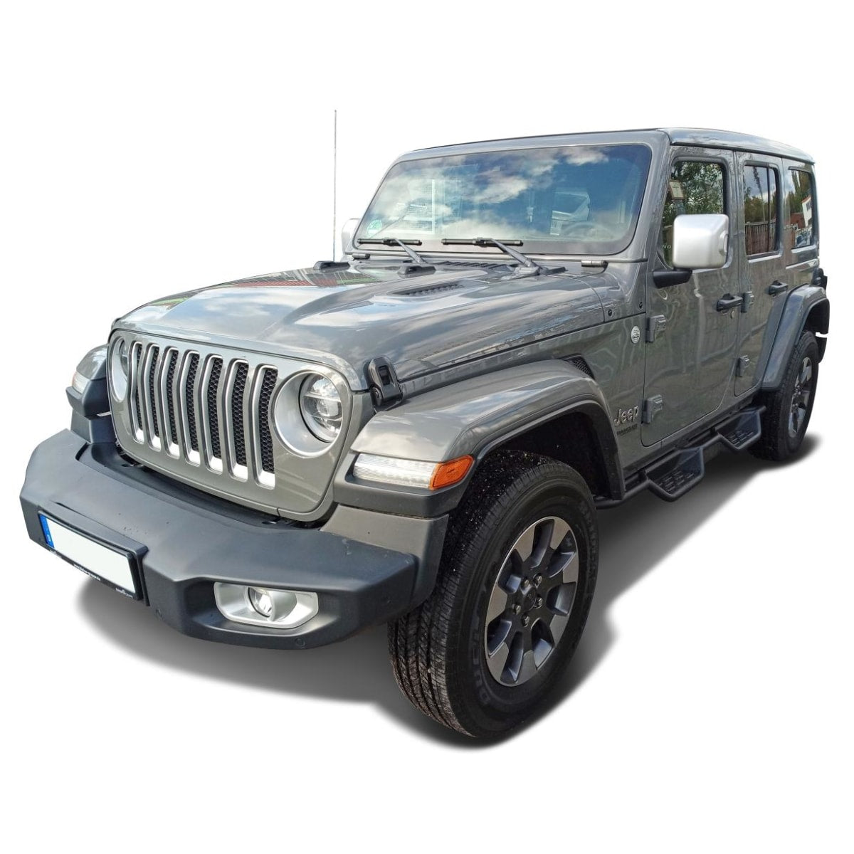 Schwellerrohre schwarz matt für Jeep Wrangler JL 4-Türer -