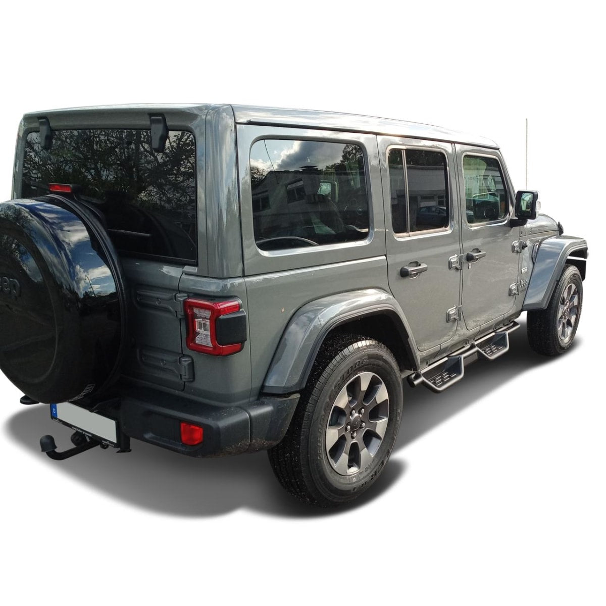 Schwellerrohre schwarz matt für Jeep Wrangler JL 4-Türer -