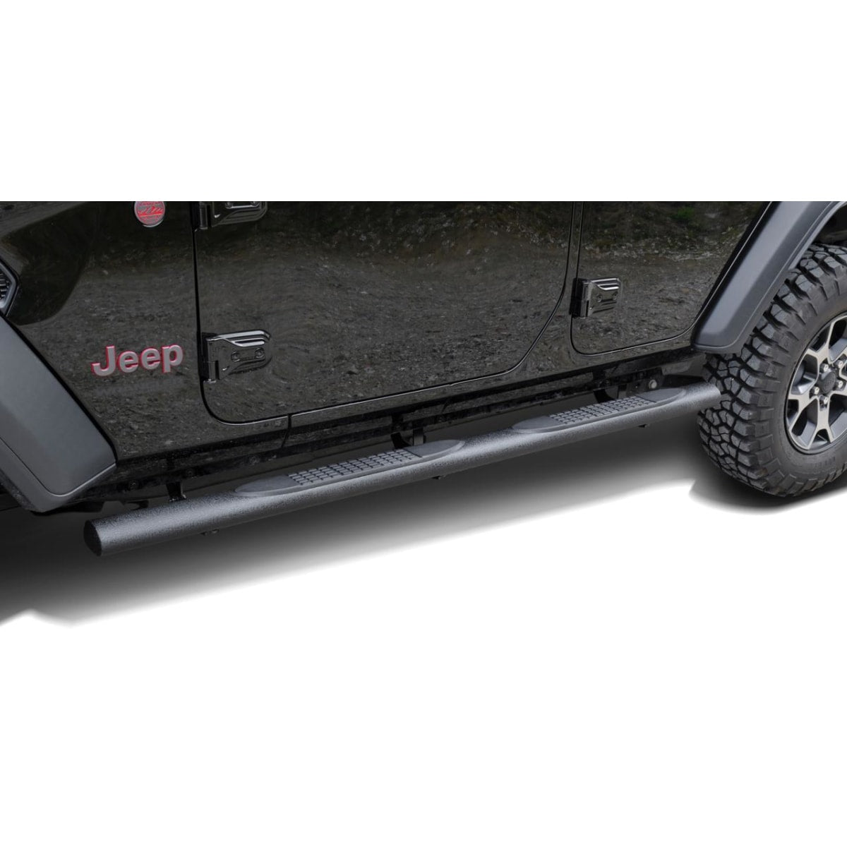 Schwellerrohre schwarz Ø 100mm für Jeep Wrangler JL 4-Türer