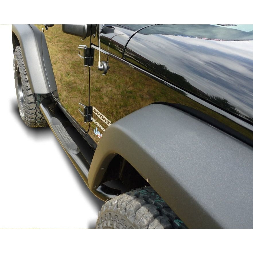 Schwellerrohre schwarz für Jeep Wrangler JK 2-Türer -