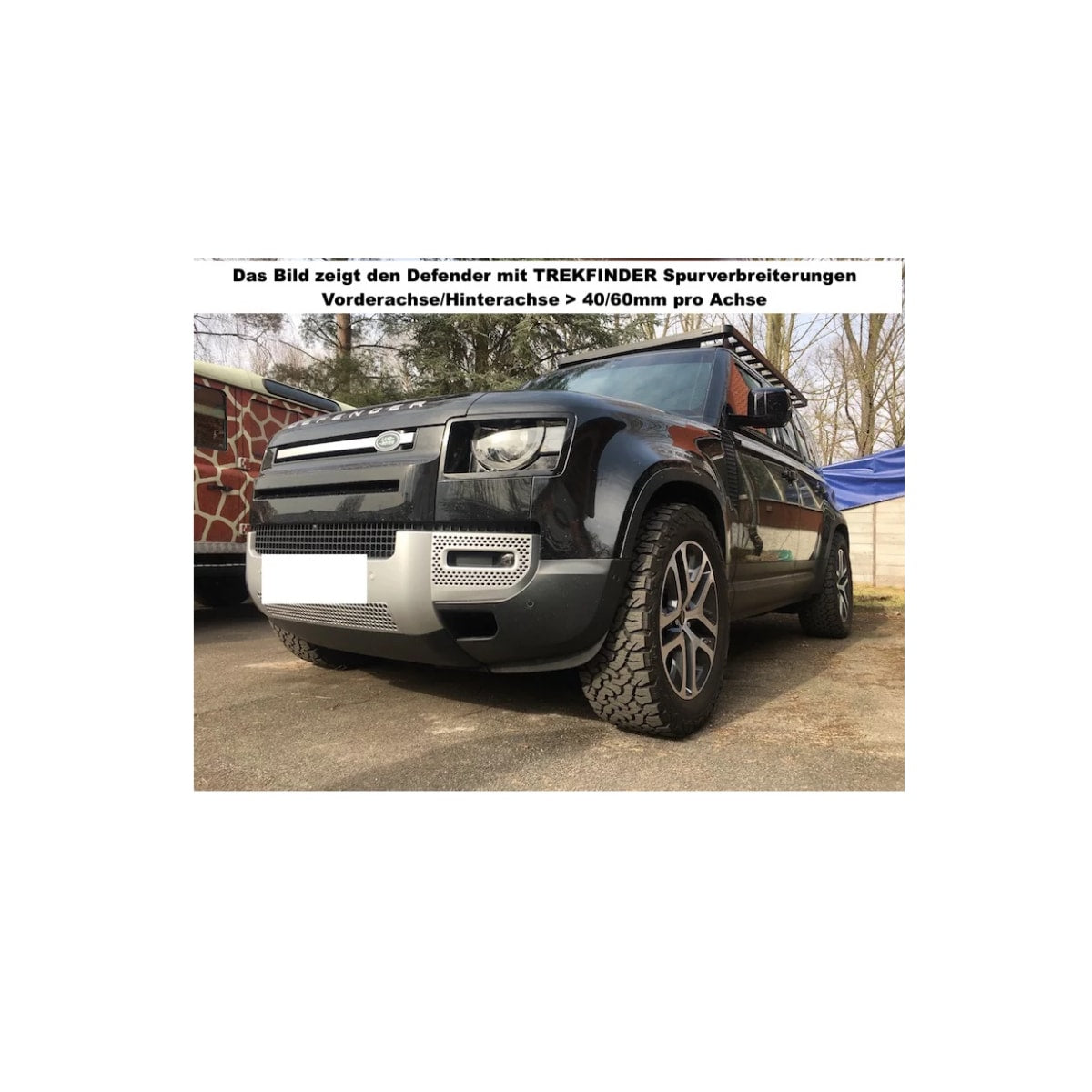 Spurverbreiterung +40mm für Land Rover Defender II 90/110