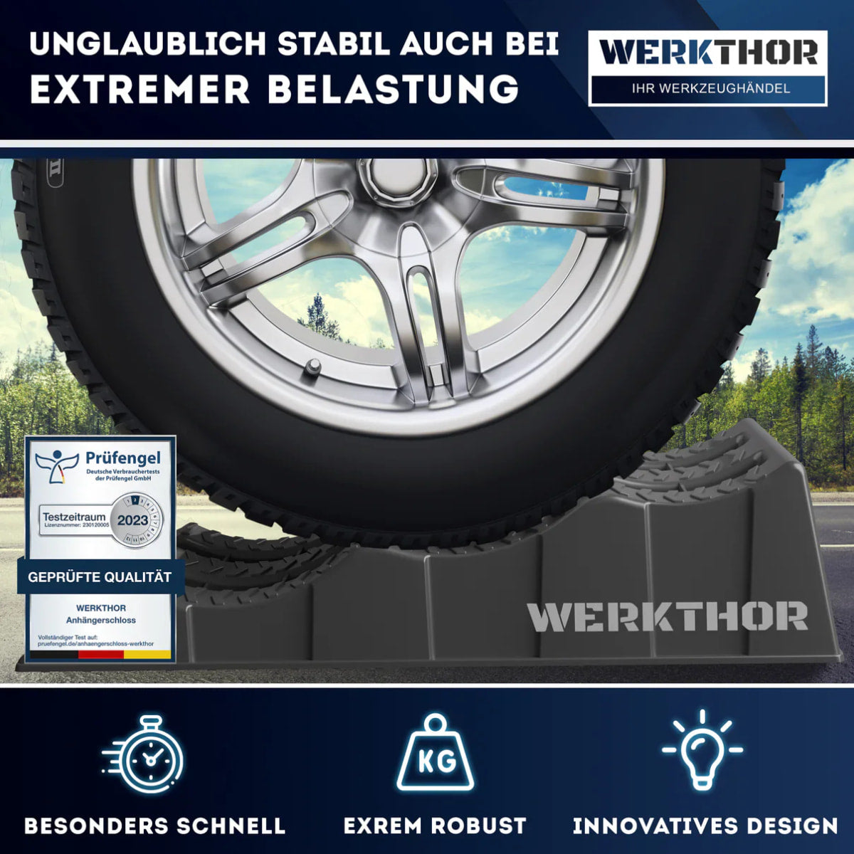 Auffahrkeile mit runden Stufen bis [<3t] von Werkthor