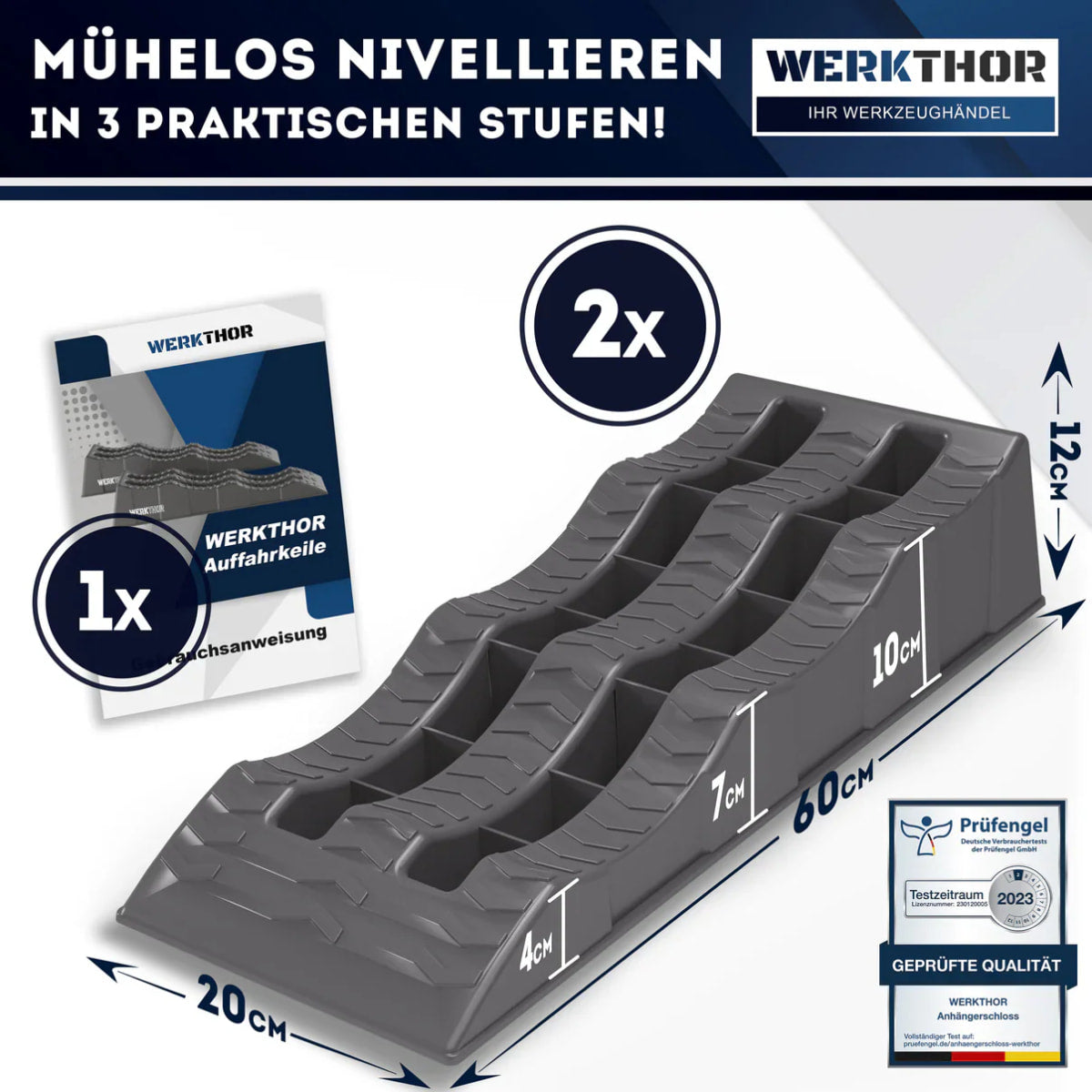 Auffahrkeile mit runden Stufen bis [<3t] von Werkthor