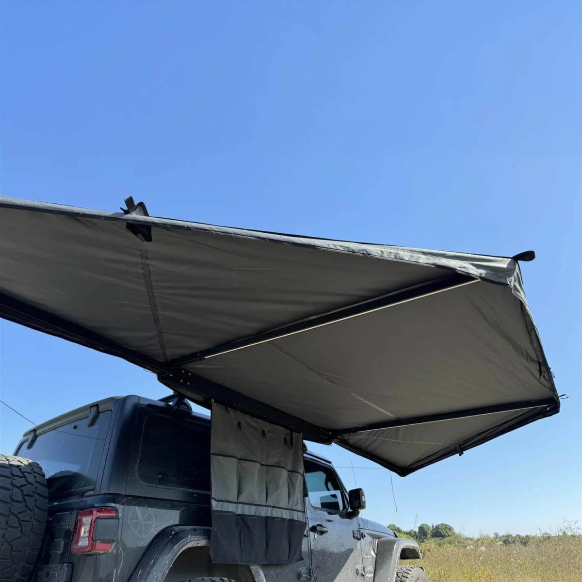 Auto Seitenmarkise 180° LEAF 200 cm grau - Markisen