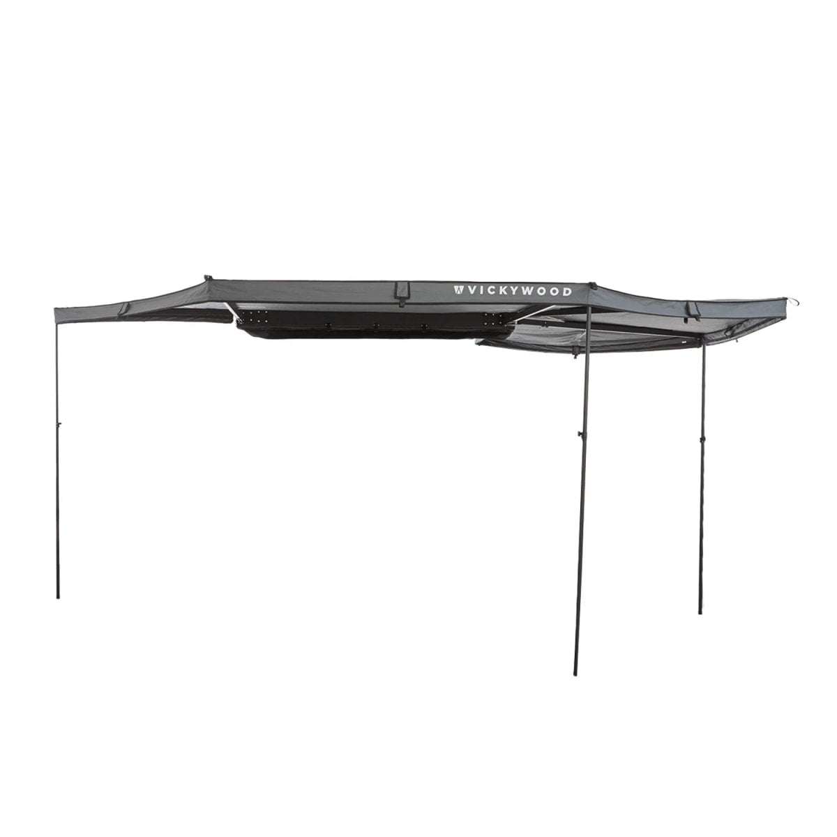 Auto Seitenmarkise 270° LEAF EXTENDED Links 200 cm grau