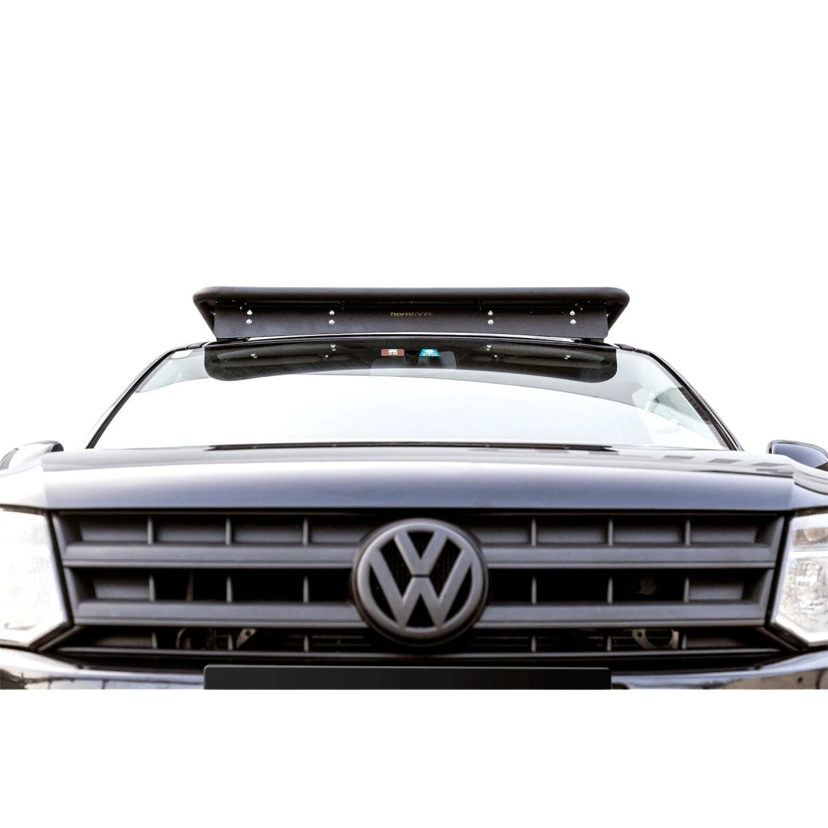 Dachträger NAVIS flach Aluminium schwarz mit Spoiler für VW