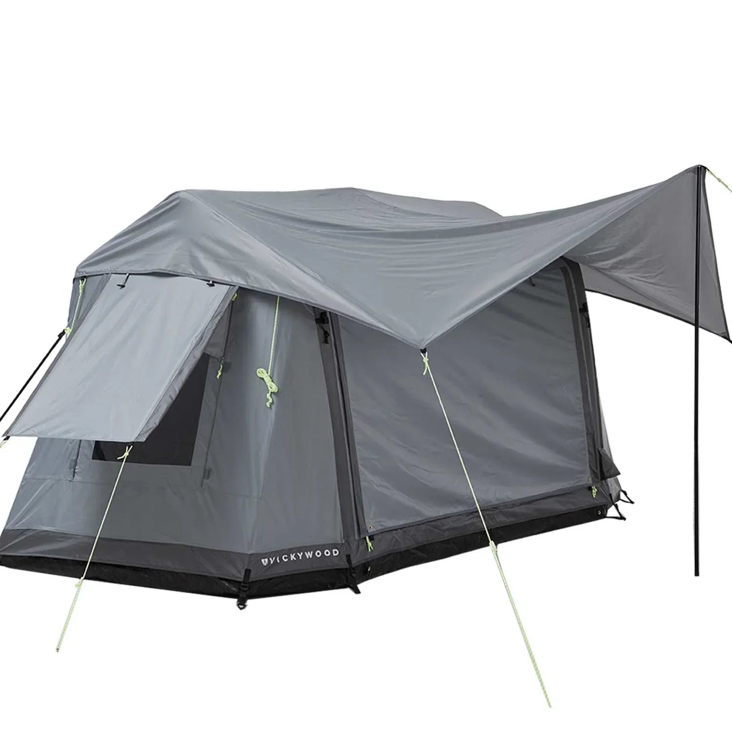 Freistehendes Campingzelt aufblasbar 140 grau