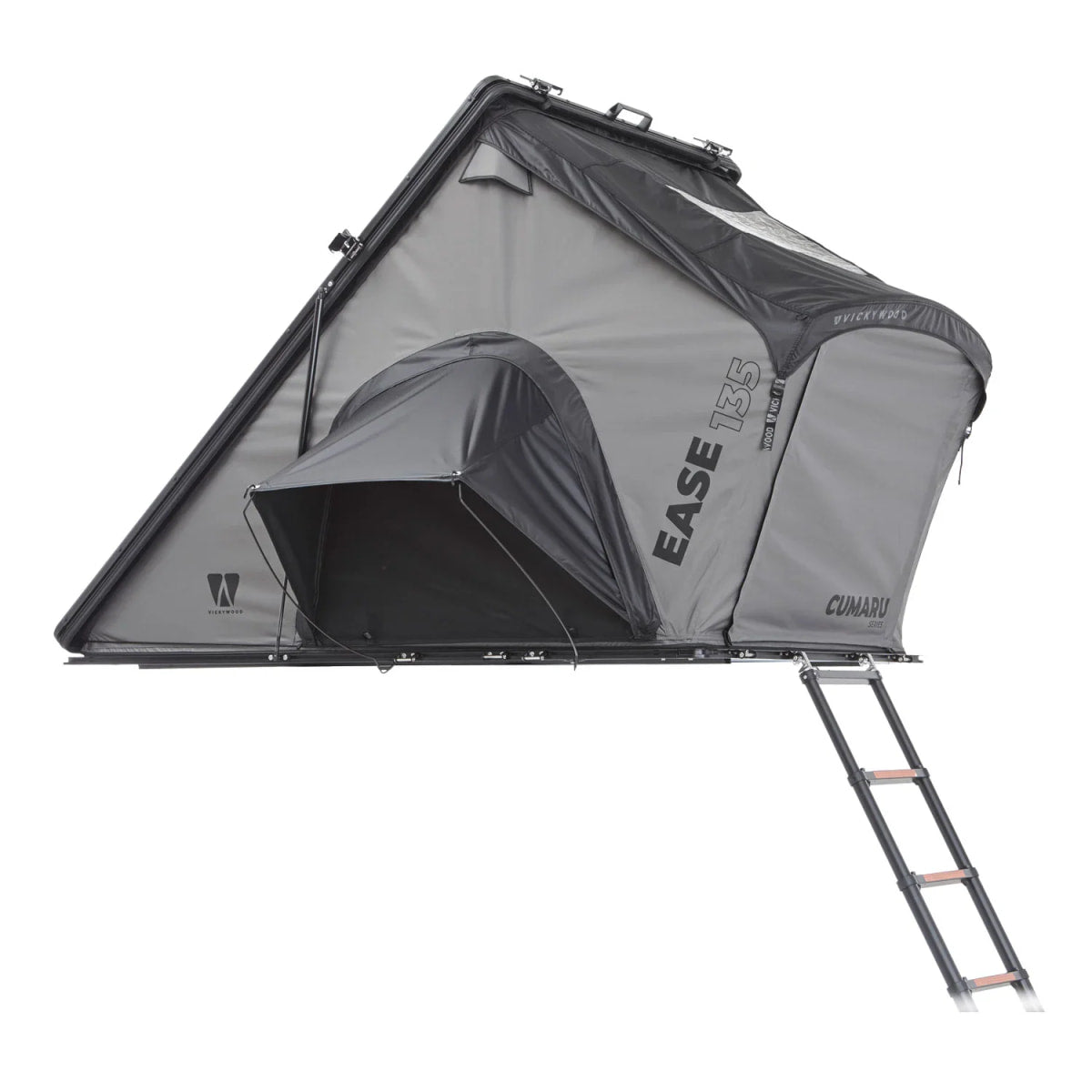 Hartschalen-Dachzelt CUMARU EASE 135 grau - Hartschalen