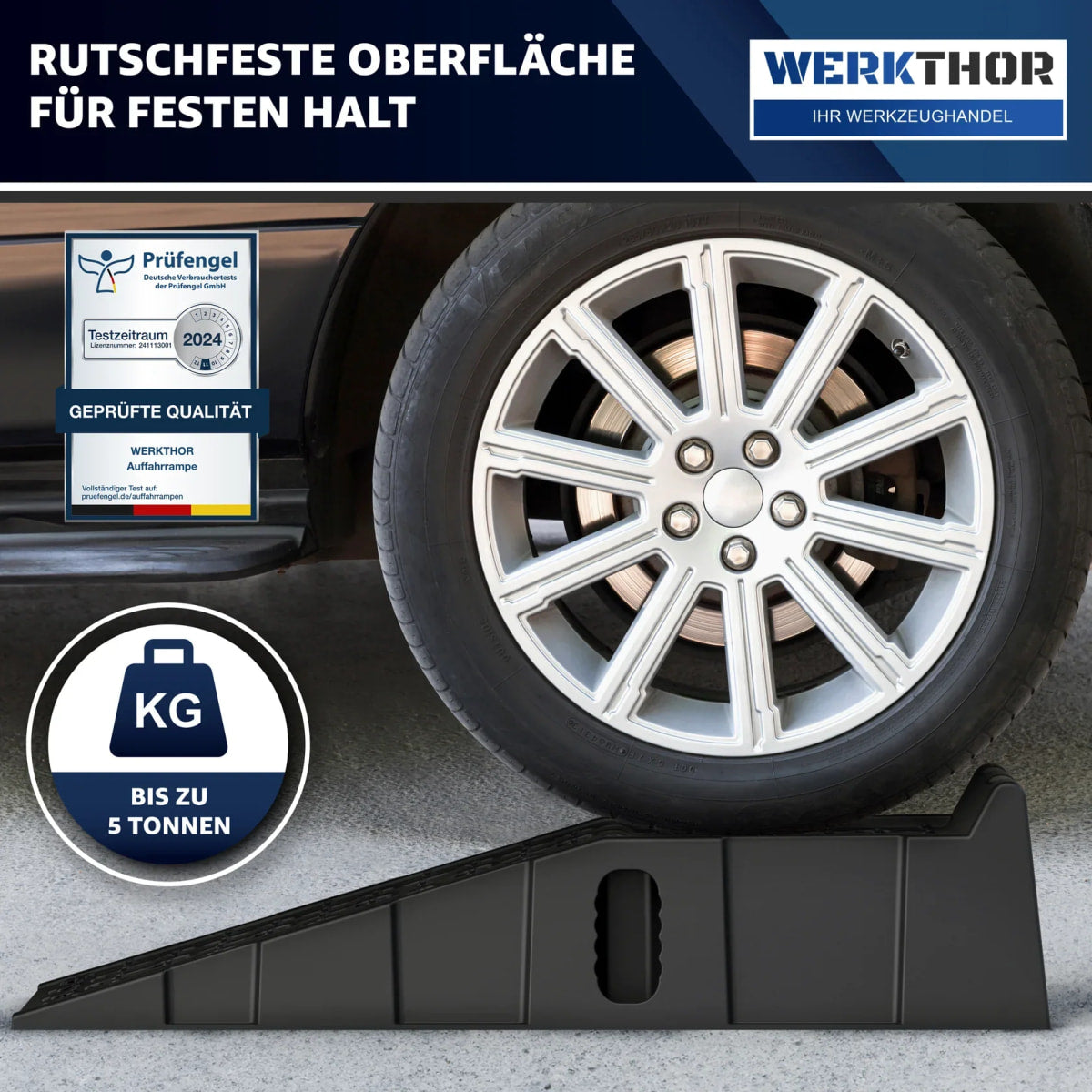 KFZ Rampe [2er Set] - Auffahrrampen für maximalen Halt