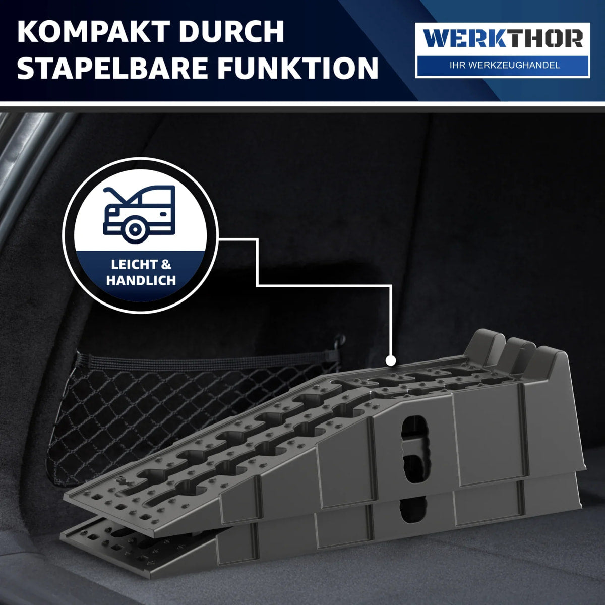 KFZ Rampe [2er Set] - Auffahrrampen für maximalen Halt