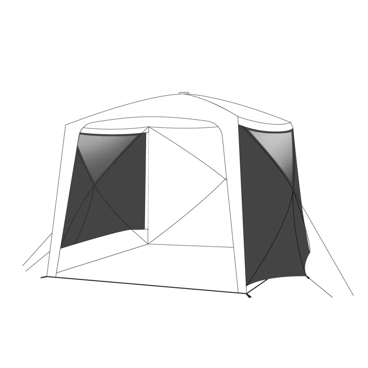 Quick Hub Square Sidewalls Set von qeedo - Seitenwand