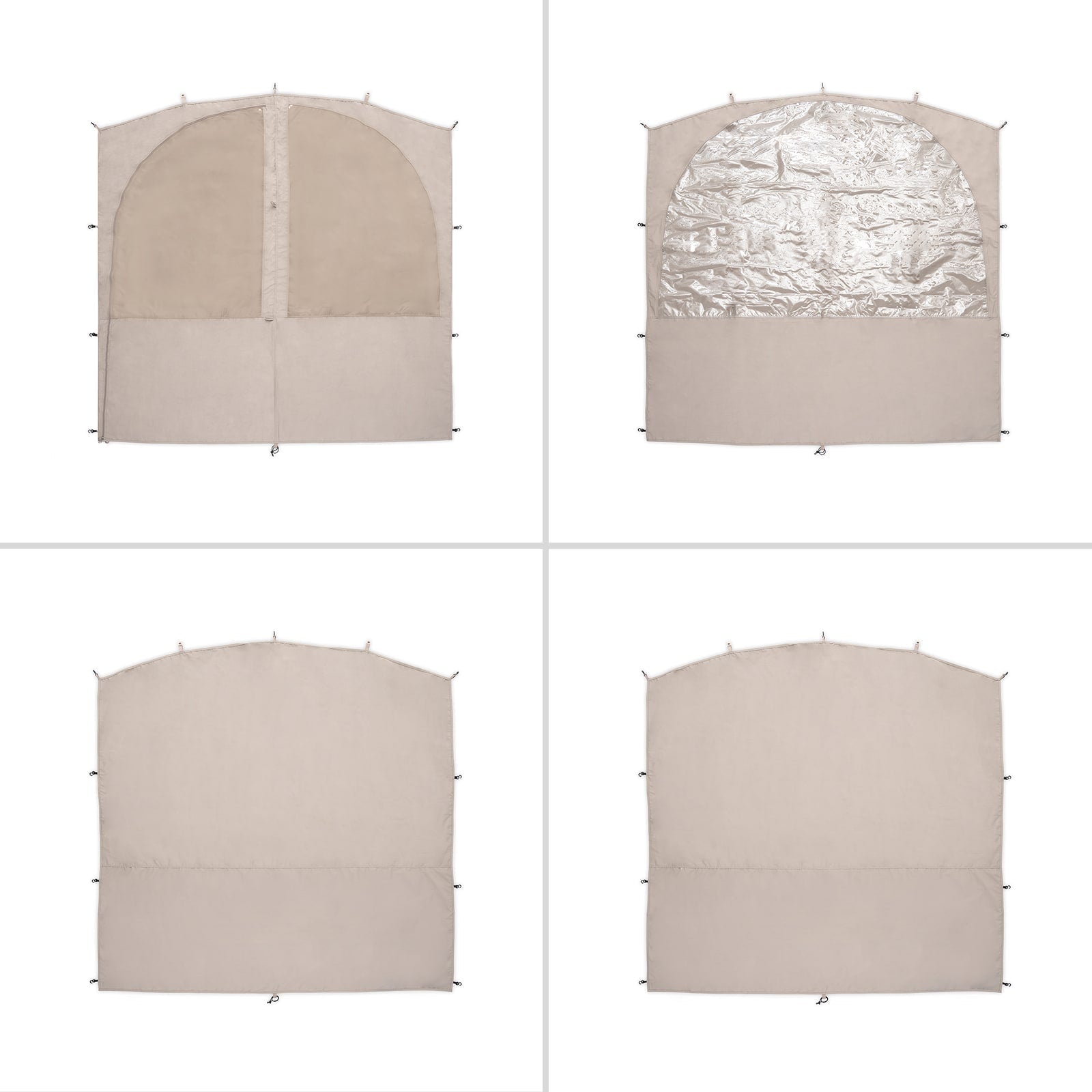 qeedo Quick Space Pure Sidewalls – 4er Seitenwand-Set