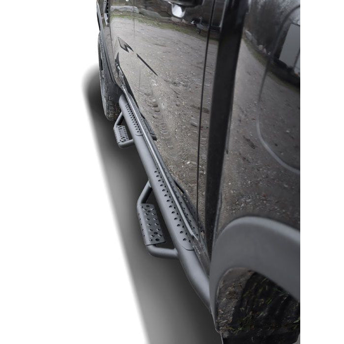 SCHWARZ MATTE HEAVY DUTY SCHWELLERROHRE PASSEND FÜR FORD