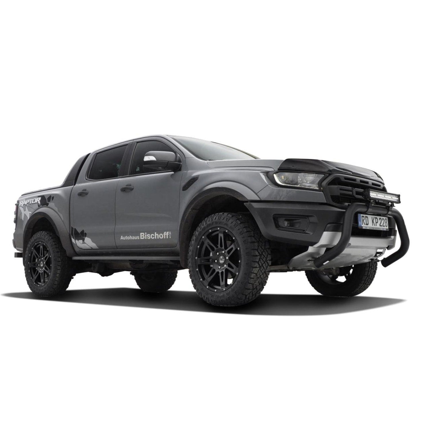 Schwarz matte Trittbretter für Ford Ranger 2012-2022 – Bild 3