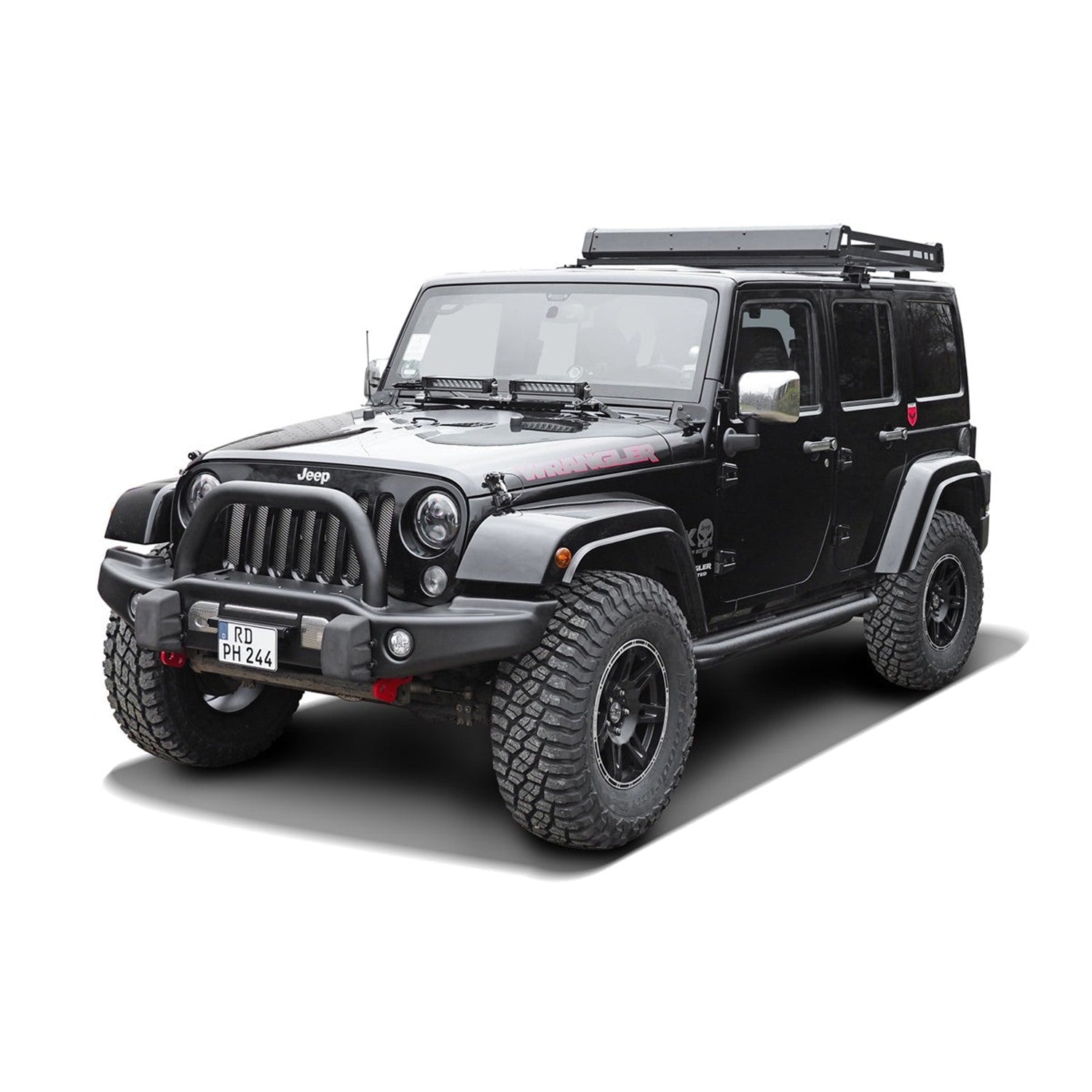 Schwellerrohre schwarz für Jeep Wrangler JK 4-Türer – Bild 6