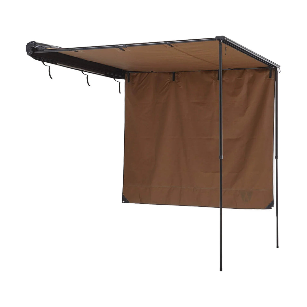 Seitenmarkise Wand VICKYWOOD 200 x 170 / 220 cm goldbraun