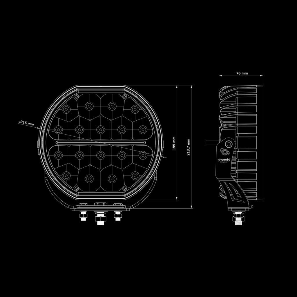 Strands BIG ENERGY DRIVING LIGHT 9″ - Lights