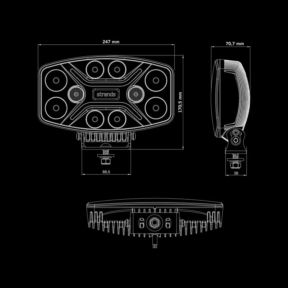 Strands DARK KNIGHT INSANE DRIVING LIGHT LED - Driving