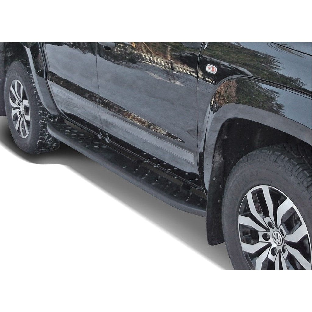 Trittbretter schwarz matt für VW Amarok - Rockslider