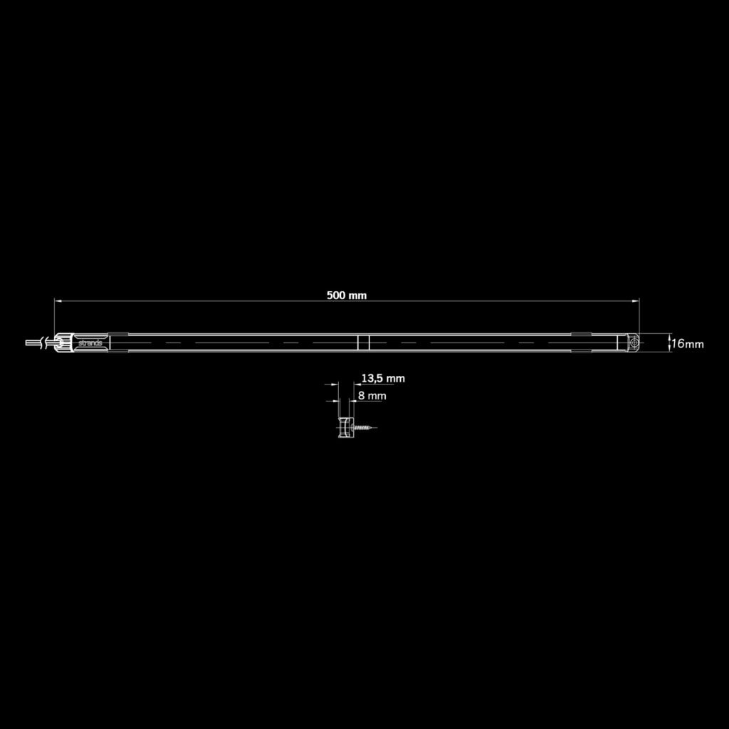 UNITY UNDERGLOW – RED 505 MM - Beleuchtung