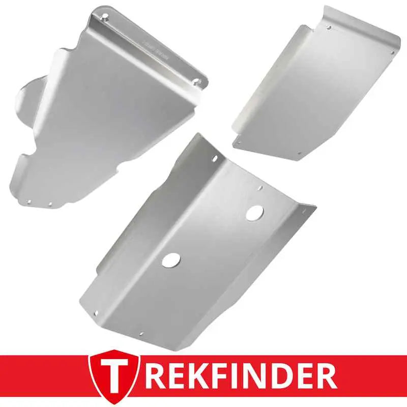 Unterfahrschutzkit für SUZUKI Jimny I Typ FJ VORNE / MITTE / HINTEN / 3-TEILIG aus 8 mm Aluminium von Trekfinder