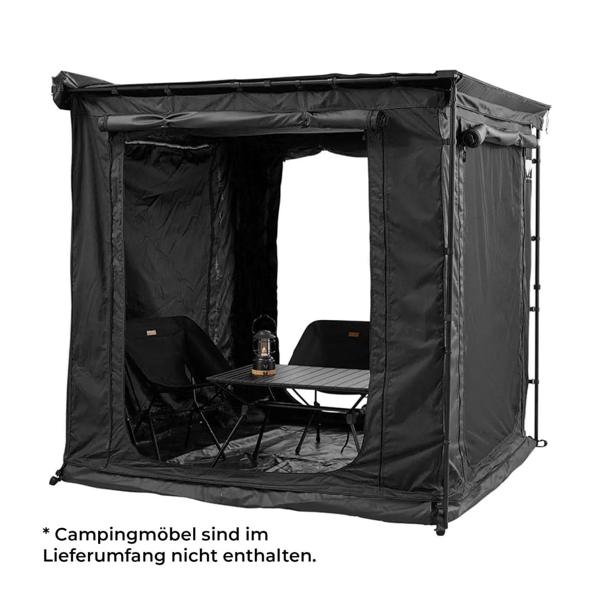 Zeltraum zu Markise 250cm von Vickywood schwarz - Zeltraum