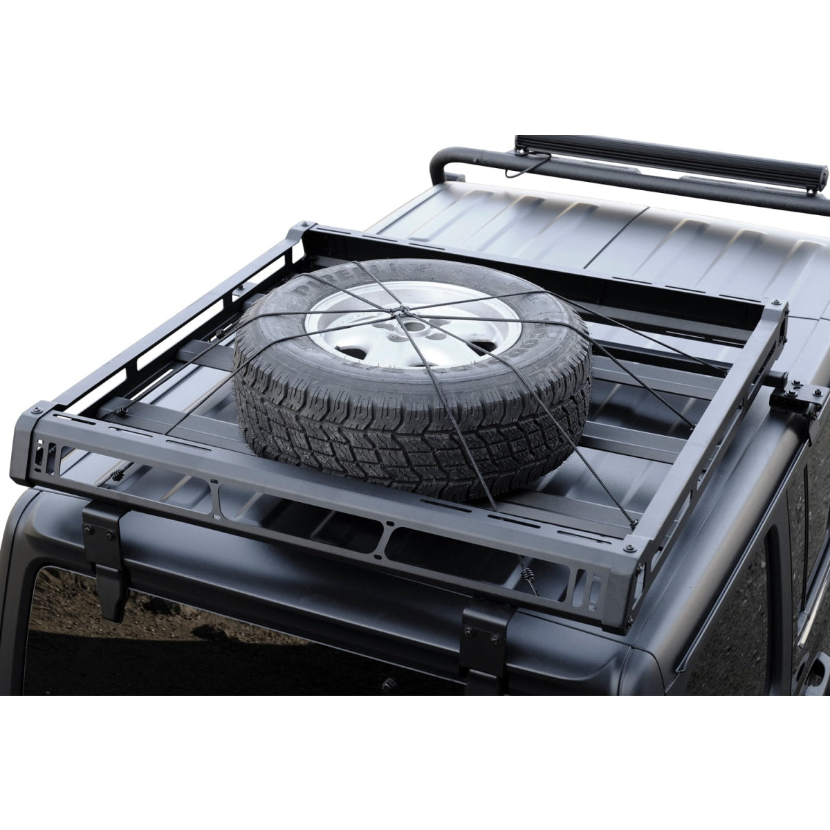 Dachträger Blackrock schwarz Aluminium für Jeep Wrangler JL 
