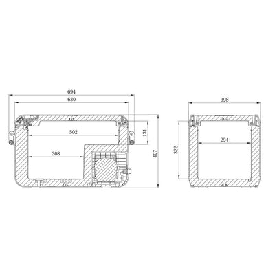 Dometic Kompressor Kühlbox und Gefrierbox CFX3-35 - 