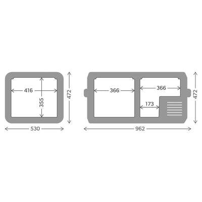 Dometic Kompressor Kühlbox und Gefrierbox CFX3-95DZ - 