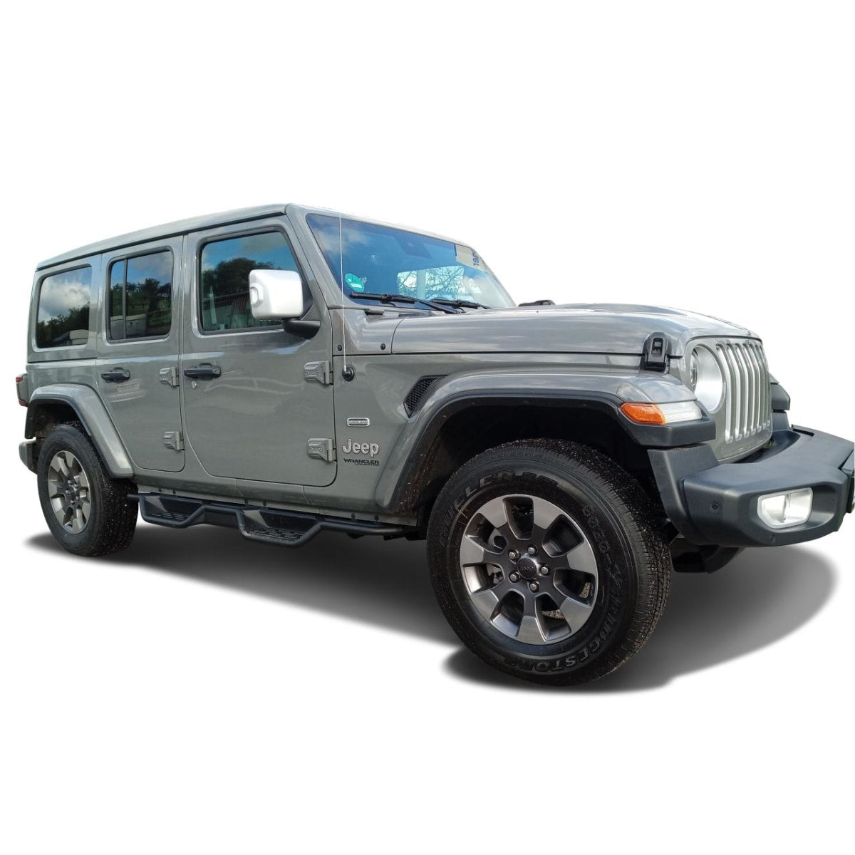 Schwellerrohre schwarz matt für Jeep Wrangler JL 4-Türer -