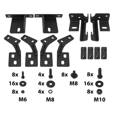Struckturierte Rock Rails für Jeep Wrangler JL 2-Türer -