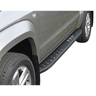 Trittbretter schwarz matt für VW Amarok - Rockslider